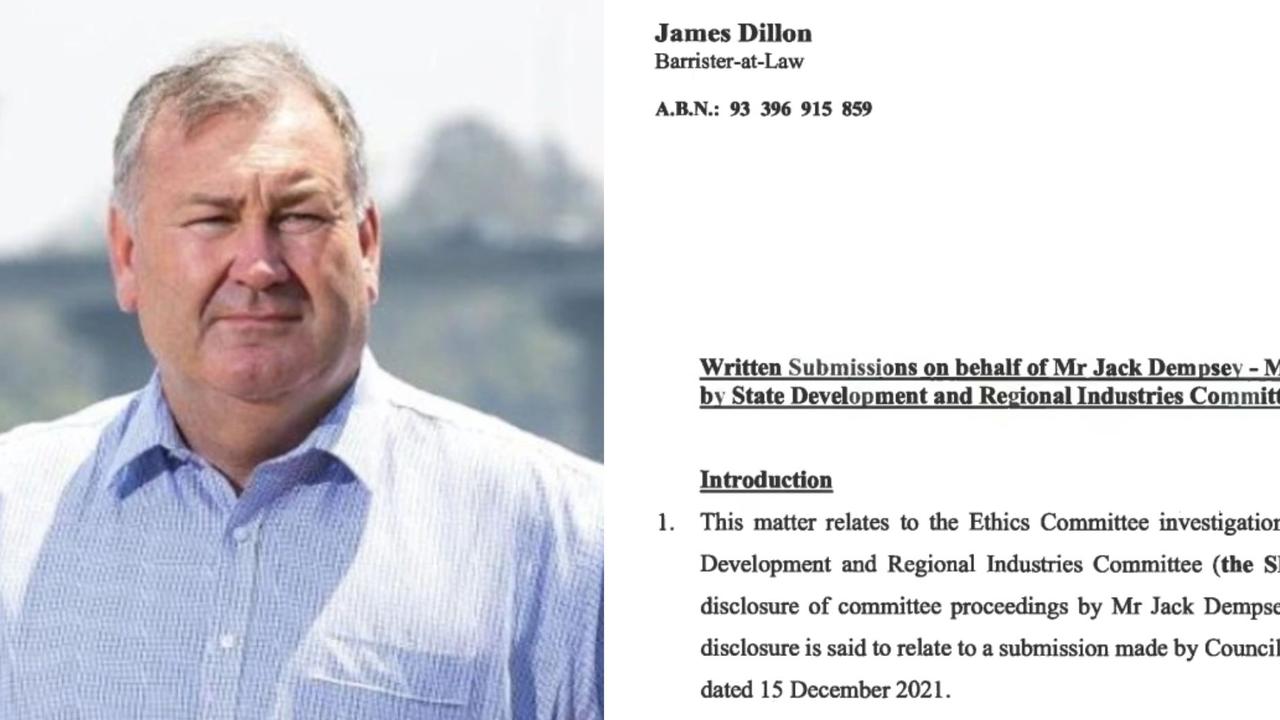 Bundaberg Regional Council has refused to say if Mayor Jack Dempsey’s legal fees to Brisbane barrister James Dillon for the investigation that found him guilty of contempt of parliament were funded by ratepayers.