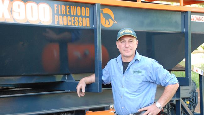 Burning ambition: Whitlands Engineering CEO David Burder has stuck with the company’s North East Victorian manufacturing site for his Superaxe and Rex firewood products. 