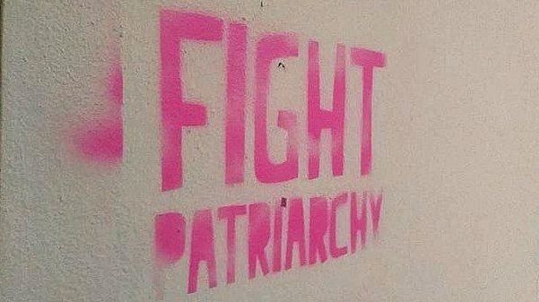 Graffiti spruiking fighting the patriarchy. Picture: WIkipedia Commons