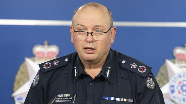 Victoria Police Chief Commissioner Graham Ashton has defended police actions, in the wake of the Lawyer X scandal. Picture: AAP