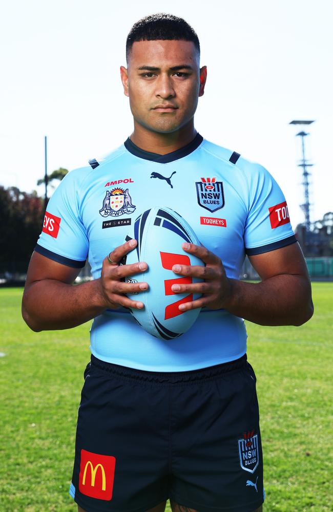 Haumole Olakau'atu will make his Origin debut on Wednesday. Picture: Rohan Kelly