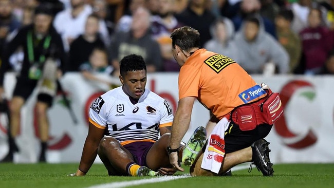 Tesi Niu will make his return, after suffering a hamstring injury in Round 6. Picture: NRL Images.