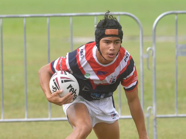 Kirwan State High School hosts St Patrick's College, Mackay, in round 1 of the 2025 Aaron Payne Cup. Picture: Evan Morgan