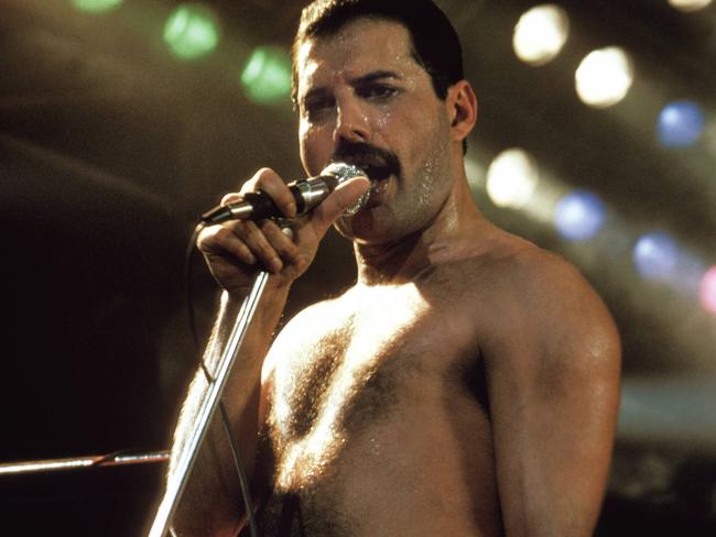 Freddie Mercury performing in Australia.