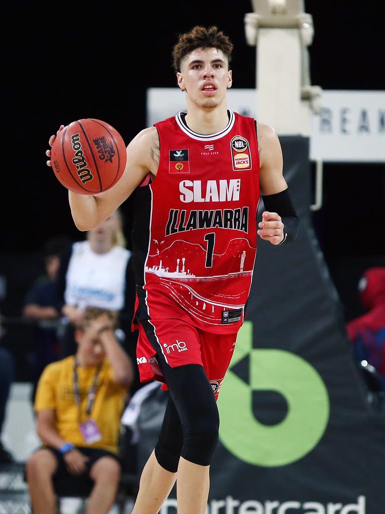 LaMelo Ball’s time in Illawarra made world headlines. Picture: Getty Images