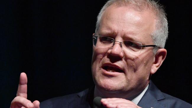 Prime Minister Scott Morrison speaking at the Queensland Resources Council Annual Lunch.