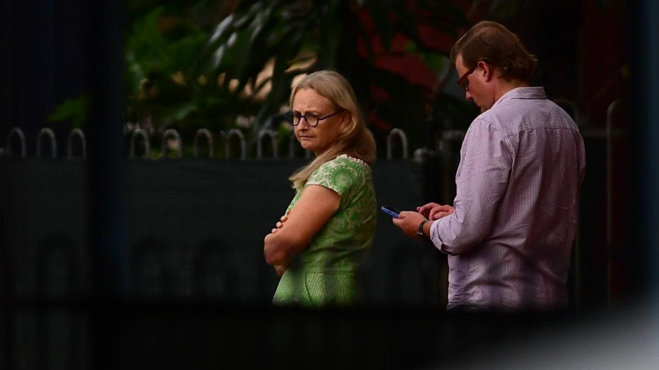 NT Coroner Elisabeth Armitage on a site tour of the Humpty Doo Community and Child Care Centre where 22-month-old Ebony Thompson suffered a fatal medical incident on August 31, 2023. Picture: Zizi Averill