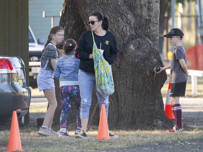 Natasha Ryan, now called Tash Black, with her husband Scott Black and their children. Picture: Media Mode