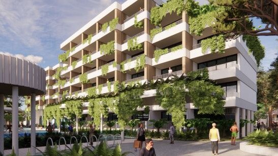 Palm Cove Nominees filed an amended application for a massive resort and villa development on land at 33-41 Cedar Rd, with a six storey hotel. They originally sought eight storeys. Picture: Supplied.