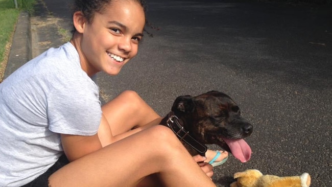 Torrie Lewis with her much-loved dog Marley. Supplied.