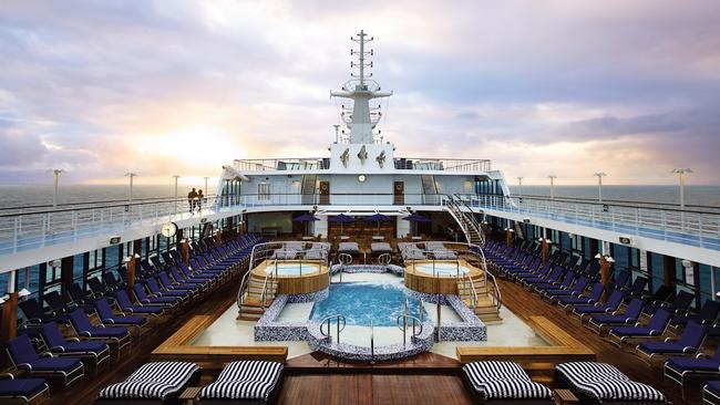 Oceania Cruises’ 650-guest Regatta cruise liner stopped at Darwin recently ahead of an exotic voyage into Asia. Picture: Supplied