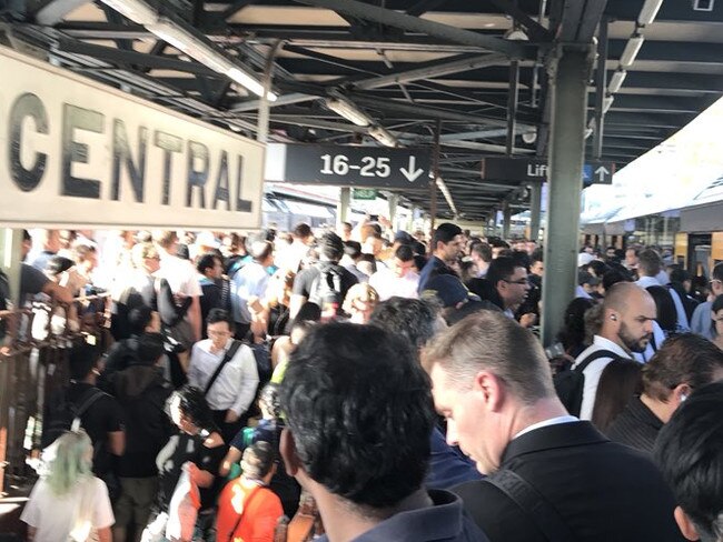 Sydney's train network is experiencing major delays this evening.