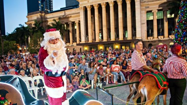 The Brisbane City Christmas parade. Picture: Brisbane Marketing