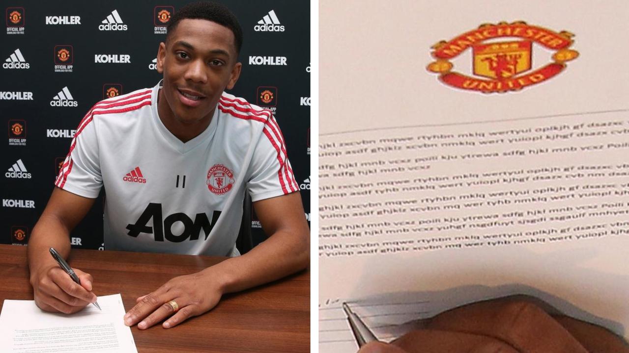 Anthony Martial’s new Manchester United contract is written in utter gibberish
