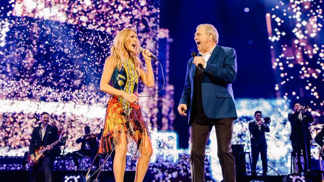 Celine Dion Melbourne: ‘You’re the voice’ duet with John Farnham | Video