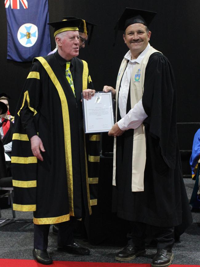 Benjamin Turnbull graduated with a Diploma of Public Safety (Emergency Management) at the CQUniversity graduation ceremony in Bundaberg on December 14, 2023.