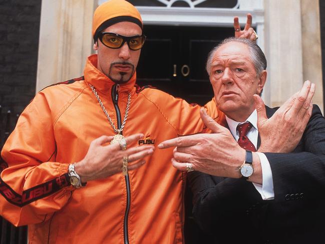 Michael Gambon with Sacha Baron Cohen as Ali G. Picture: Supplied