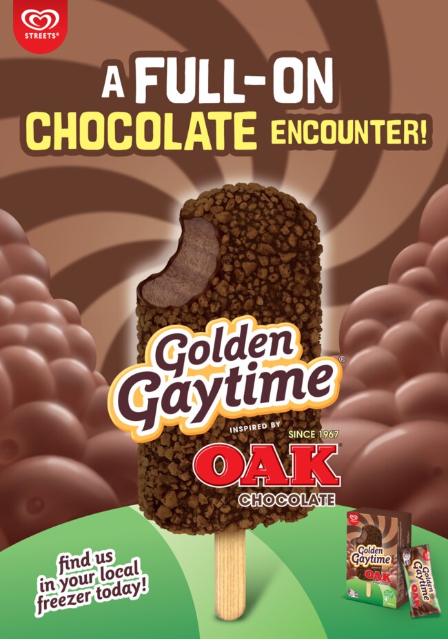 Streets is releasing a new OAK version of their Golden Gaytime. Picture: Supplied/Streets