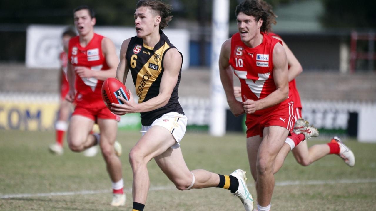Glenelg's Kobe Gibson. Picture: Peter Argent