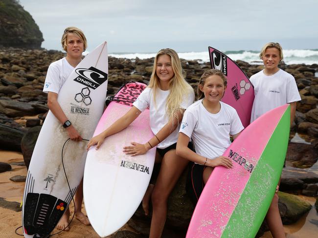 Arch Whiteman, 14, Blaze Roberts, 15, Hunter Roberts, 13, Van Whiteman, 14, two brothers and two sisters, who have been impacted by suicide.