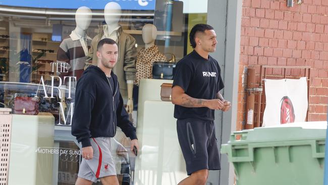EXCLUSIVE: Western Bulldogs’ Jamarra Ugle-Hagan visits the Pantry Cafe in Brighton while his team prepares to face GWS. Picture: MEDIA-MODE.COM