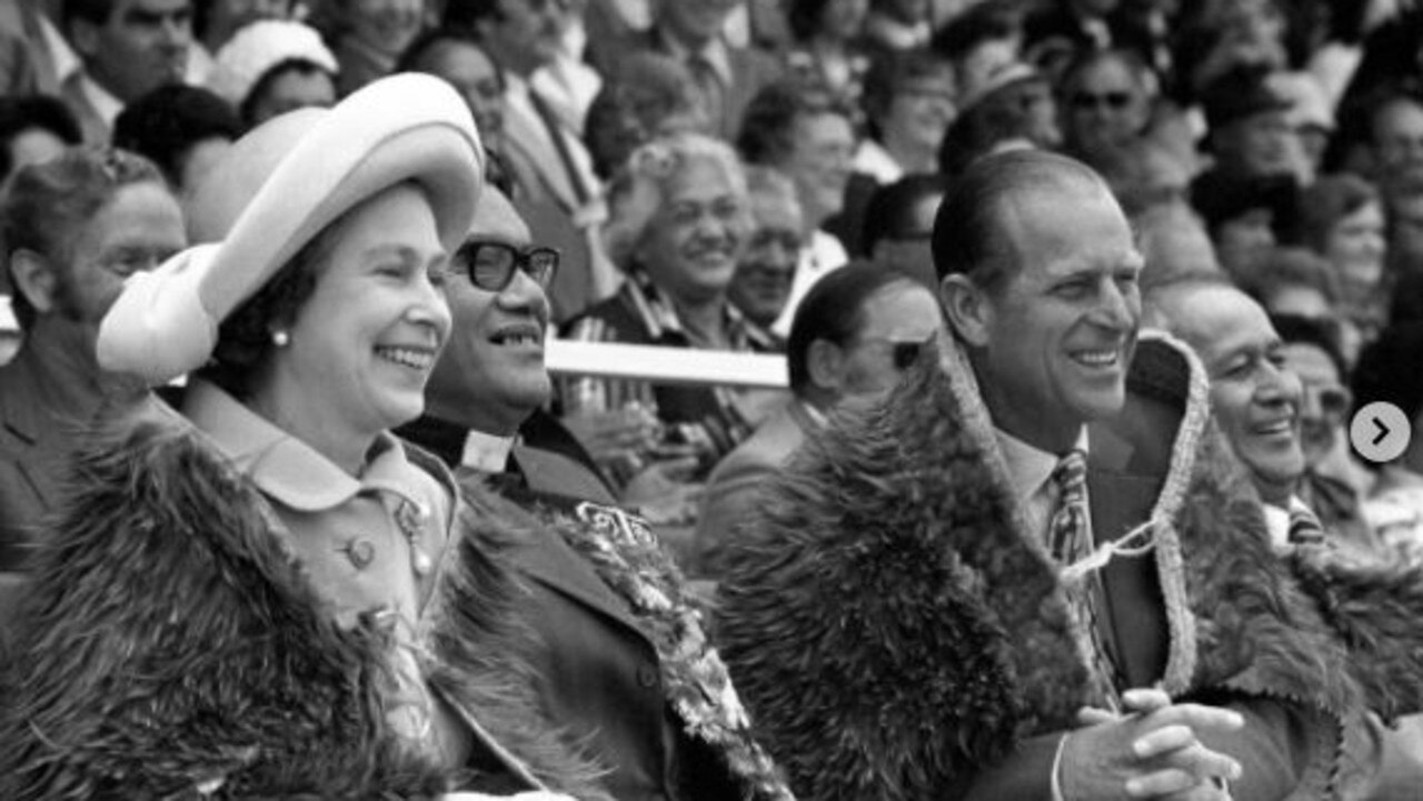 The Queen’s official Instagram account posted this photo of Queen Elizabeth and Prince Philip. Picture: Instagram