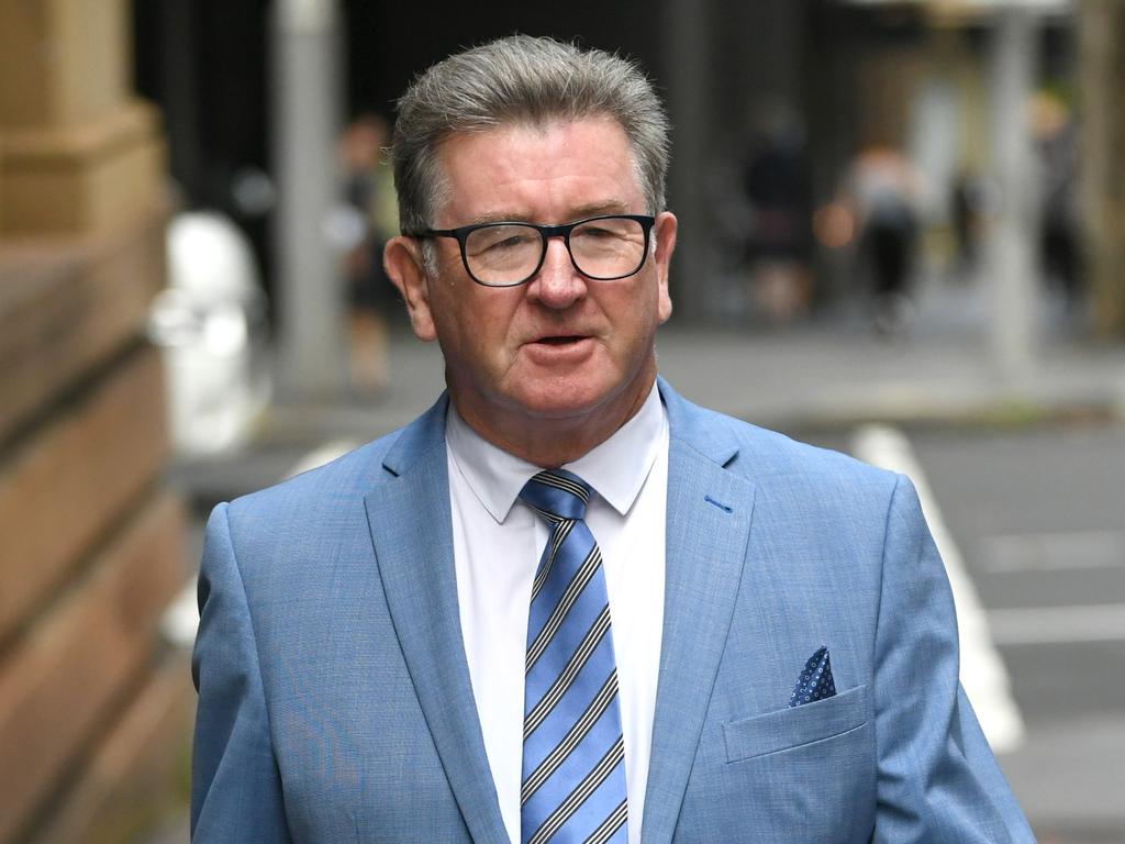 Veteran crime reporter Steve Barrett arrives at Kings Street Court in Sydney. Picture: NCA NewsWire / Jeremy Piper