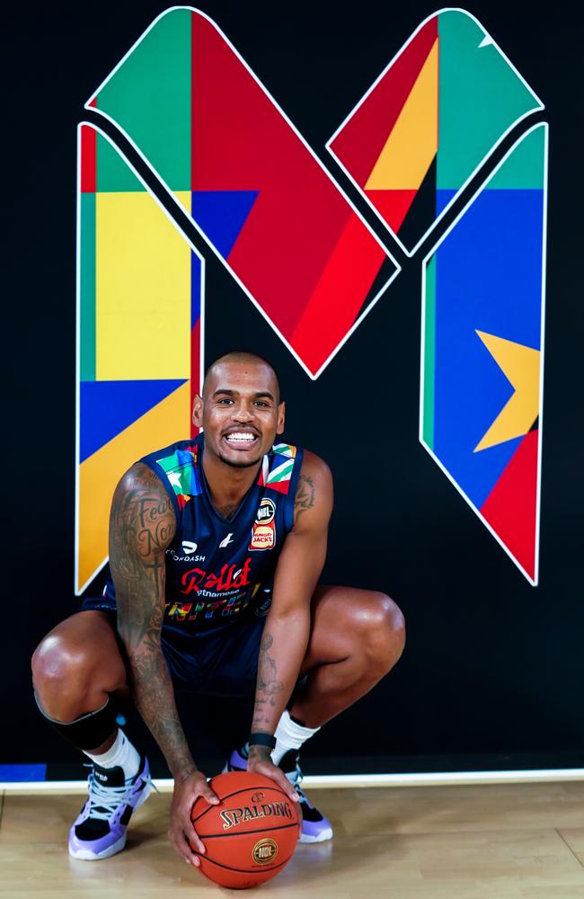 Xavier Rathan-Mayes is from Canada, part of a Melbourne United team that features players from 10 different cultural backgrounds. Picture: Melbourne United Media