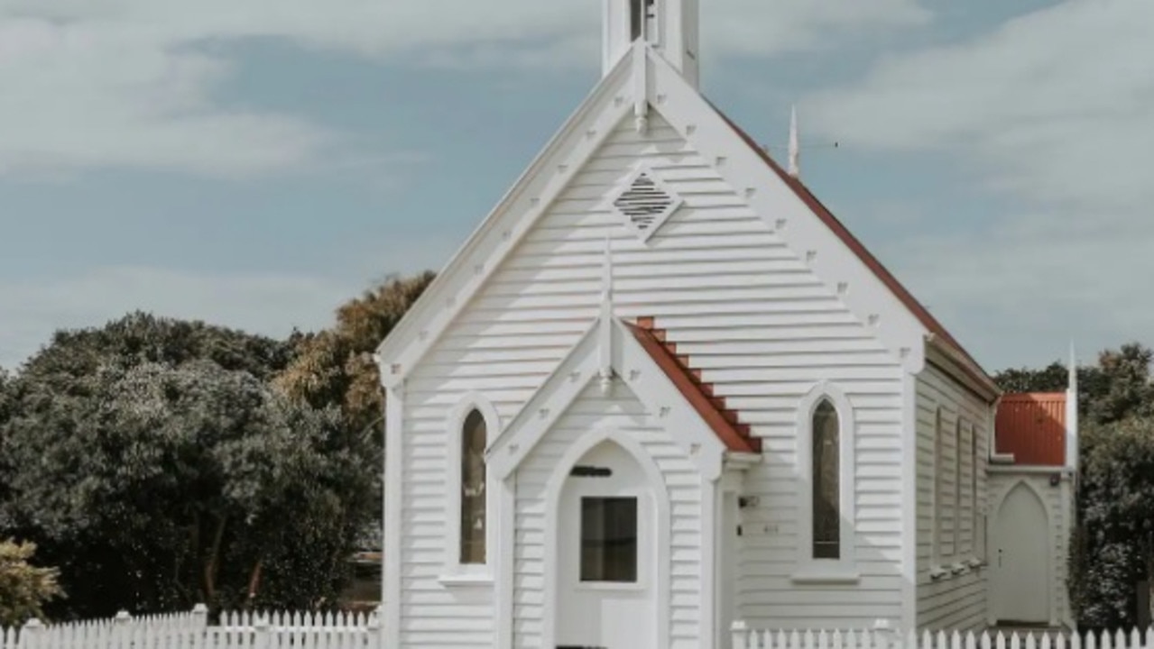 The chapel is near the beach.