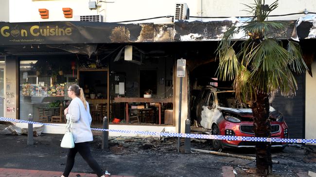 There has been a rolling wave of smoke shop fires. Picture: Andrew Henshaw