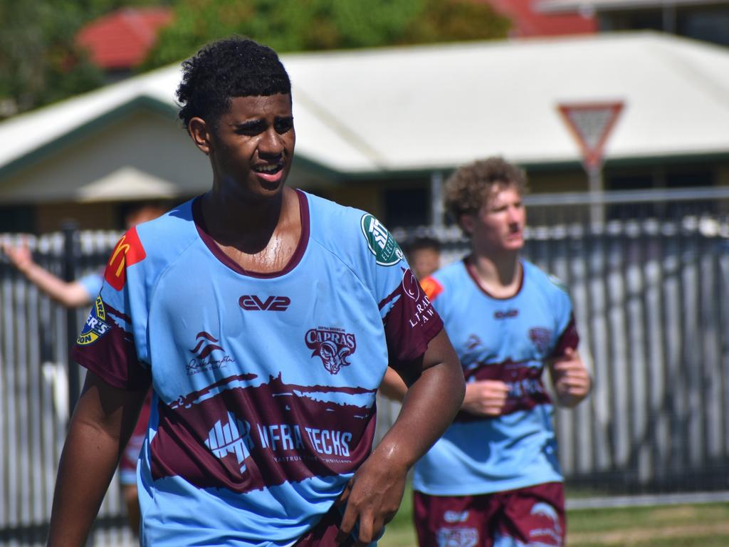 CQ Capras under-17 boys squad pre-season training session at The Cathedral College, Rockhampton, on January 11, 2025.