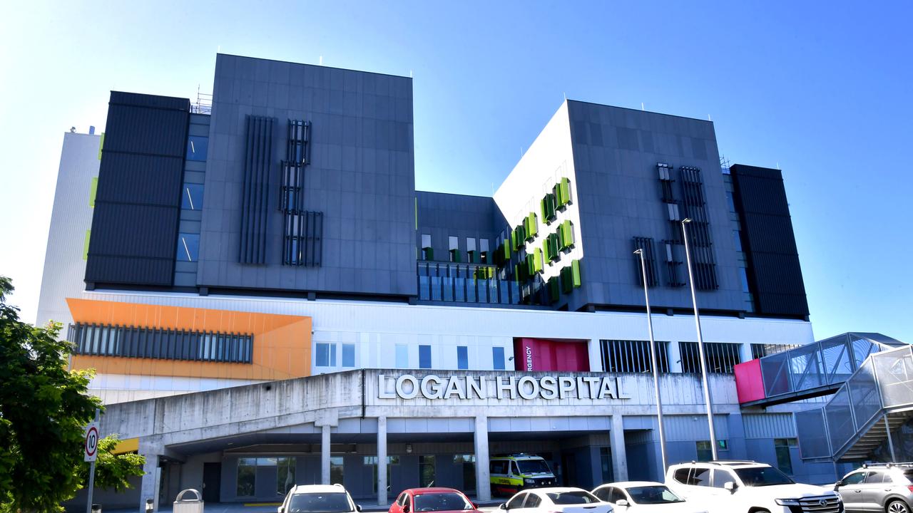 Police are responding to reports an armed man is inside Logan Hospital. Picture: NCA NewsWIRE / John Gass