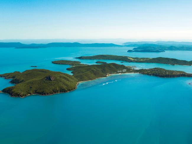 Hamilton Island aerial view.