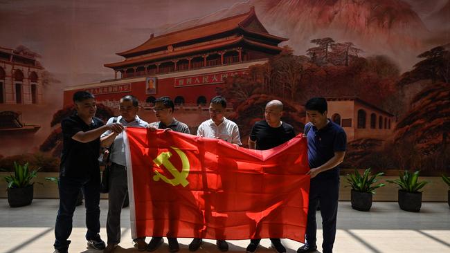 “Red tourism” is booming despite Covid-19, with myriad party branches, work units and neighbourhood clubs travelling to the sacred sites, especially of the Long March, handily close to Mao’s birthplace in Shaoshan. Picture: AFP