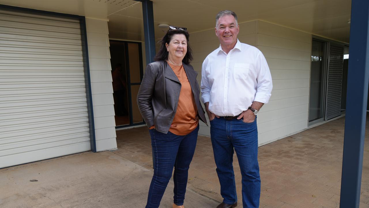 Resources Minister Scott Stewart visited the town of Glenden.