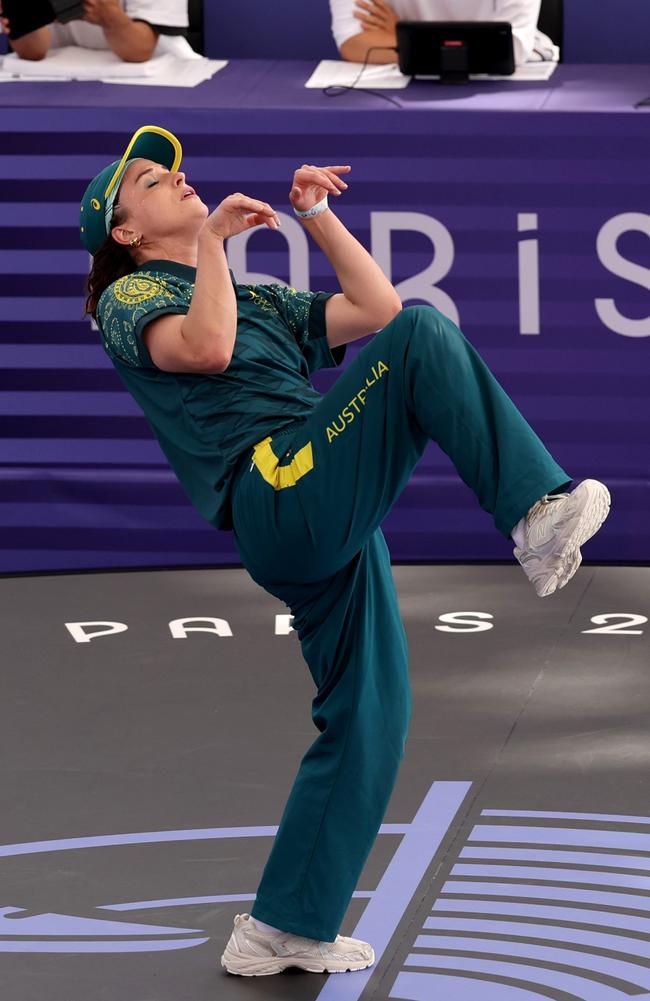 B-Girl Raygun’s nod to the Aussie kangaroo has launched a thousand memes. Picture: Getty Images