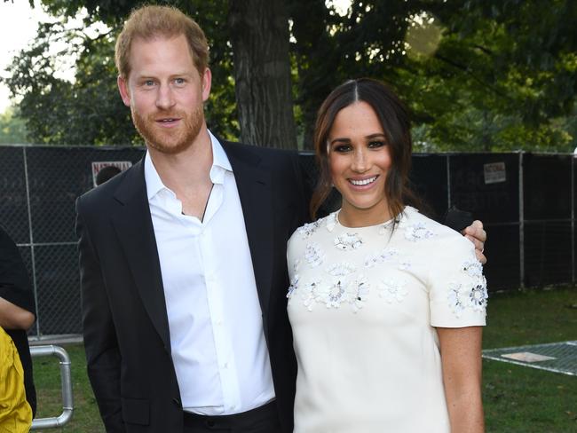 Harry and Meghan at a Global Citizen Live in New York on September 25, 2021. Picture: Kevin Mazur/Getty Images for Global Citizen.