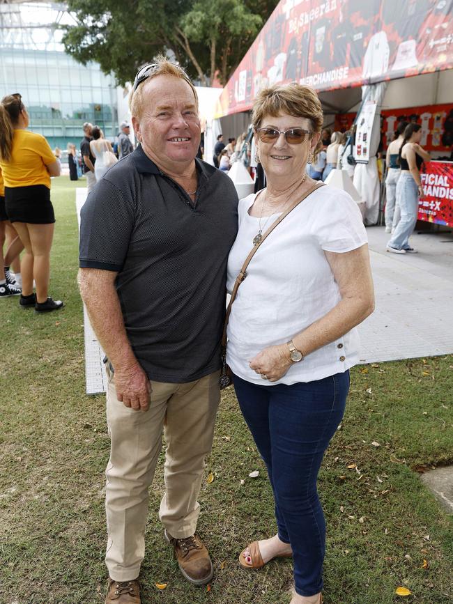 Tim Dan and Diane Dan at the Ed Sheeran concert at Suncorp Stadium. Picture: Josh Woning