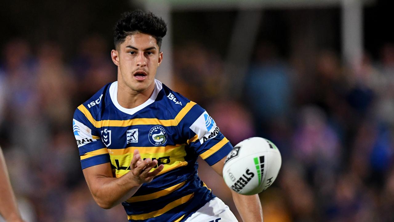 Dylan Brown partnered Mitchell Moses in the halves in a trial against Canberra on Friday.