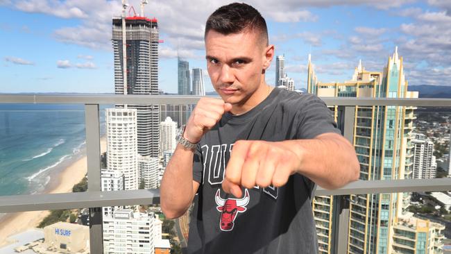 Tim Tszyu will fight in his “second home” on the Gold Coast. Picture: Glenn Hampson