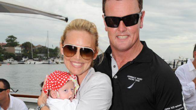 Back in 2011: Anthony Bell, owner and skipper of the then yacht, Investec Loyal, with Kelly Landry as his crew host a ‘Bon Voyage’champagne breakfast at Pier Restaurant, ahead of the annual Sydney to Hobart Yacht Race.