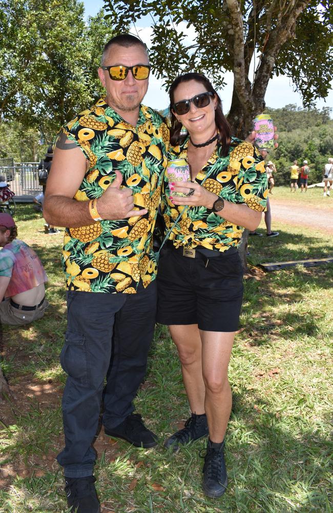 Ras and Melissa Larsen at the Big Pineapple Music Festival 2024.