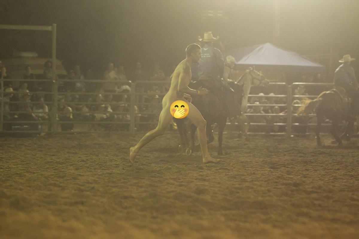 Streaker goes on naked run in Broome Rodeo ring | Herald Sun