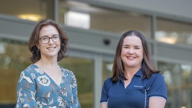 Mater Private Hospital Redland psychologist Arwyn Warner and Dietitian Katie Mellish.