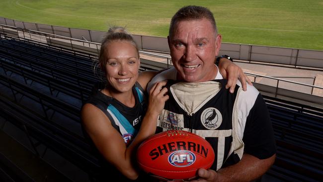 Port Adelaide had an instant success story for the AFLW with Erin Phillips to follow her father Greg into the club’s history books. But the Power opted to focus on China rather than AFLW — a moment that brings some hindsight-based review challenging Port Adelaide to embrace both opportunities for growth. Picture: Keryn Stevens