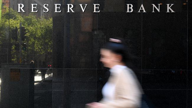 The Reserve Bank of Australia building in Sydney. Picture: AAP