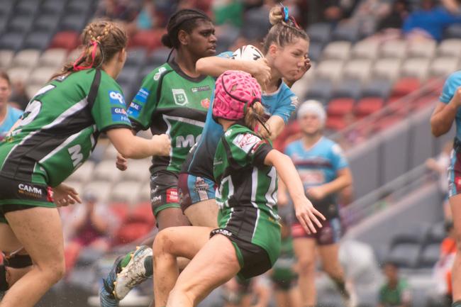 Mackay Cutters vs Townsville Blackhawks Harvey Norman U17's Saturday 22 February 2025 Picture:Michaela Harlow