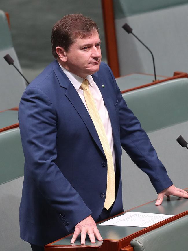 Llew O'Brien in the House of Representatives in Parliament House in Canberra. Picture Kym Smith