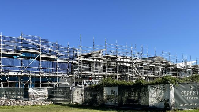 Serenity Reserve townhouse development at Helensvale under construction by PBS Building. Picture: Kathleen Skene