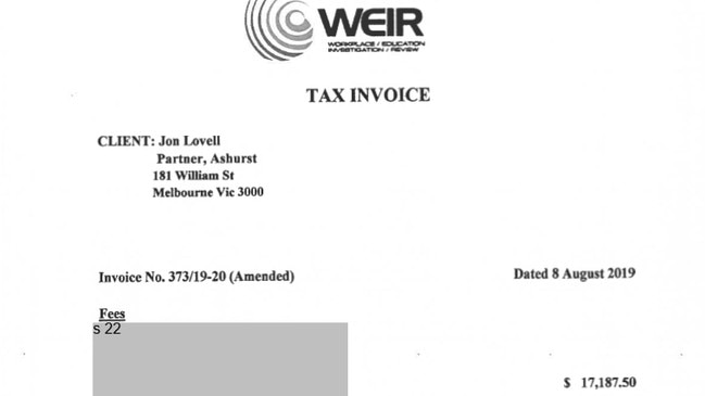 FOI response on the Australian Digital Health Agency with the minutes of the meeting showing redacted sections. Picture: Supplied